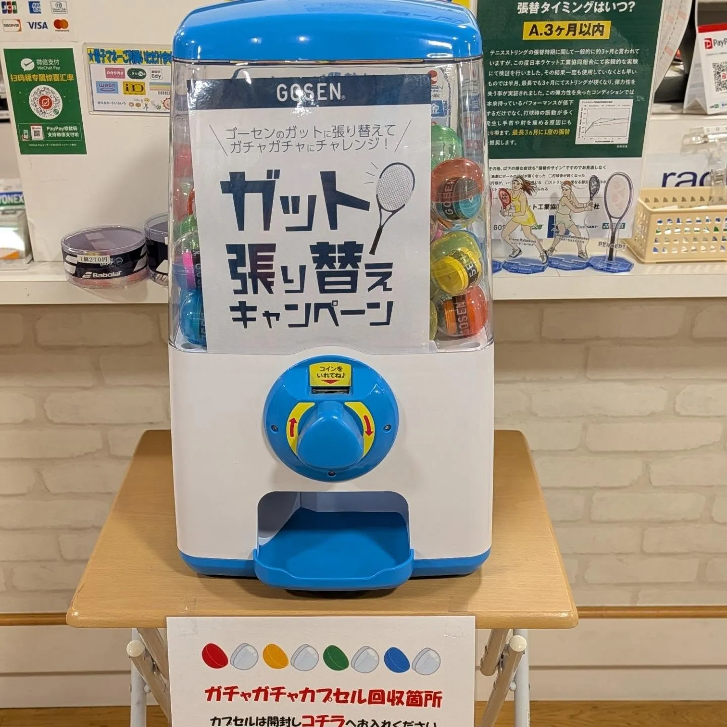 GOSENガット張替えキャンペーン💪
